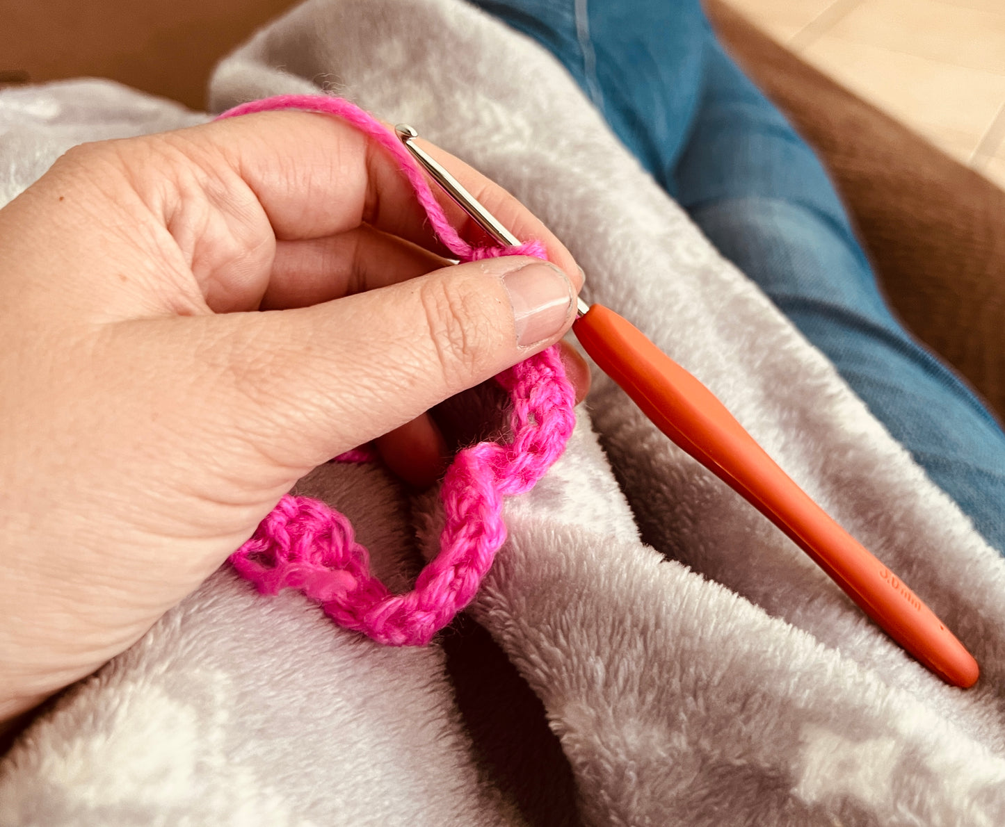 Crochet Tutoring - 1 to 3 hours session - up to 4 people