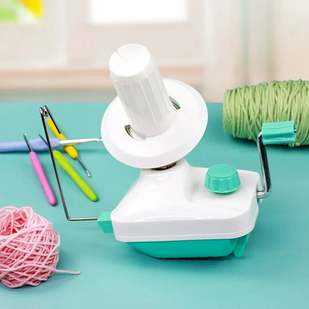 Manual Wool Ball Winder for Winding Yarn Skein Thread and Fiber Hand Operated Swift Wool Yarn Winder for Knitting and Crocheting